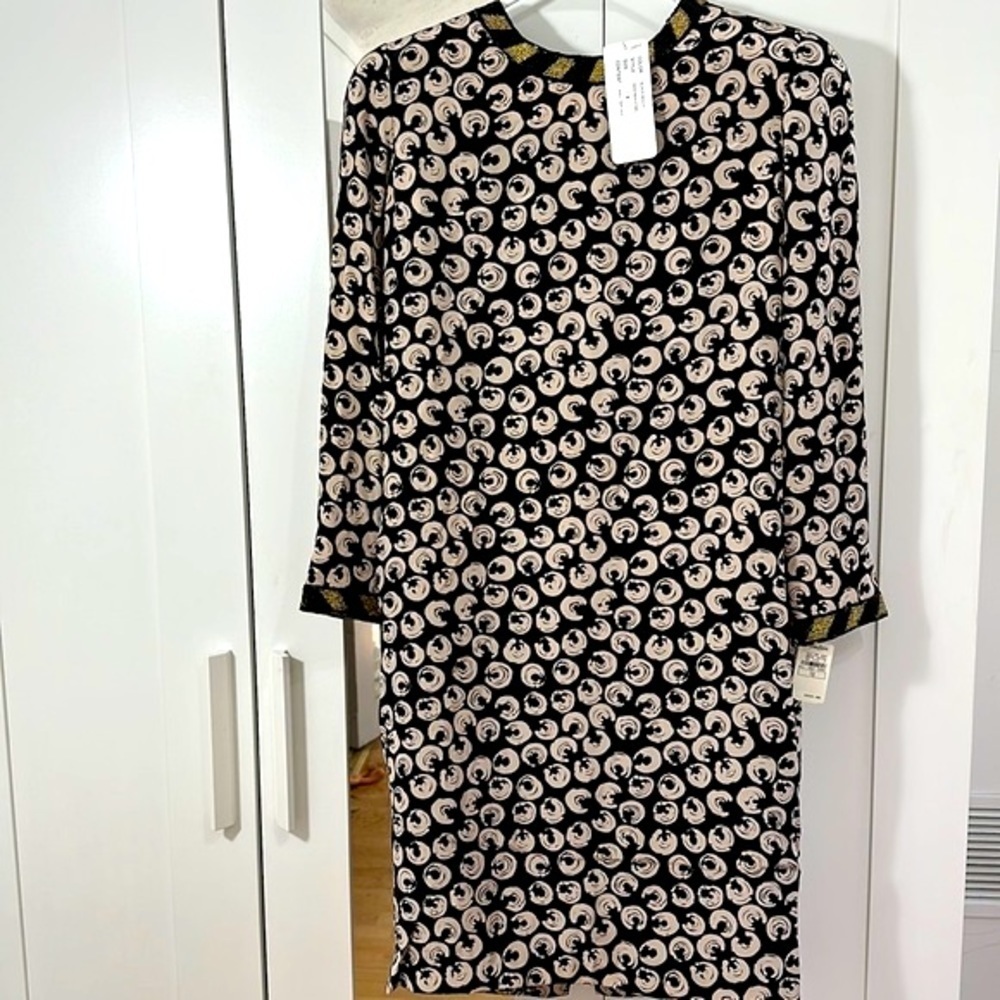 Vintage Nwt 1970âs Womenâs Neiman Marcus Bill Blass 100% Silk Beaded Dress 10
